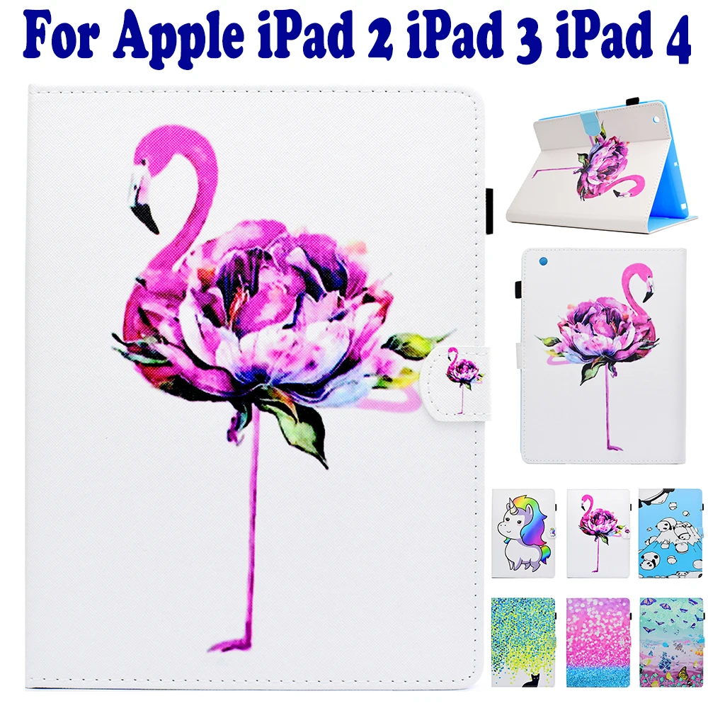 Fashion Color Flamingo Unicorn Painted Flip PU Leather Stand Case For Apple iPad 2 iPad 3 iPad 4 Tablet PC Cute Case Cover capa
Fashion Color Flamingo Unicorn Painted Flip PU Leather Stand Case For Apple iPad 2 iPad 3 iPad 4 Tablet PC Cute Case Cover capa