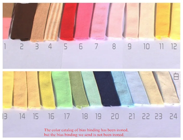 25 colors Cotton Bias Binding 38mm Plain weave knitting trim tape 1.5'' Edge baby clothes hat craft patchwork seam free shipping
25 colors Cotton Bias Binding 38mm Plain weave knitting trim tape 1.5'' Edge baby clothes hat craft patchwork seam free shipping