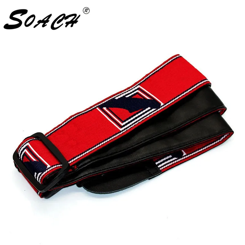 SOACH Adjustable High Quality soft acoustic bass guitar black strap leather belt ends guitar Parts & Accessories
SOACH Adjustable High Quality soft acoustic bass guitar black strap leather belt ends guitar Parts & Accessories