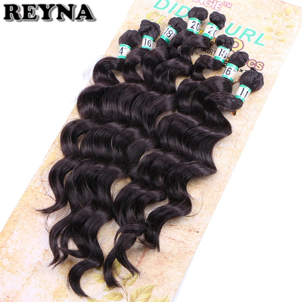 Deep Wave Hair Bundles Double Weft High Temperature Synthetic Extension 8pcs/lot Black Color
Deep Wave Hair Bundles Double Weft High Temperature Synthetic Extension 8pcs/lot Black Color
