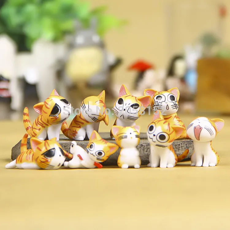 Фигурки кошки с сыром (9 шт./компл.), игрушки, Милая модель, детские игрушки, 3 см, ПВХ, японское аниме, детские фигурки, мир
Фигурки кошки с сыром (9 шт./компл.), игрушки, Милая модель, детские игрушки, 3 см, ПВХ, японское аниме, детские фигурки, мир
