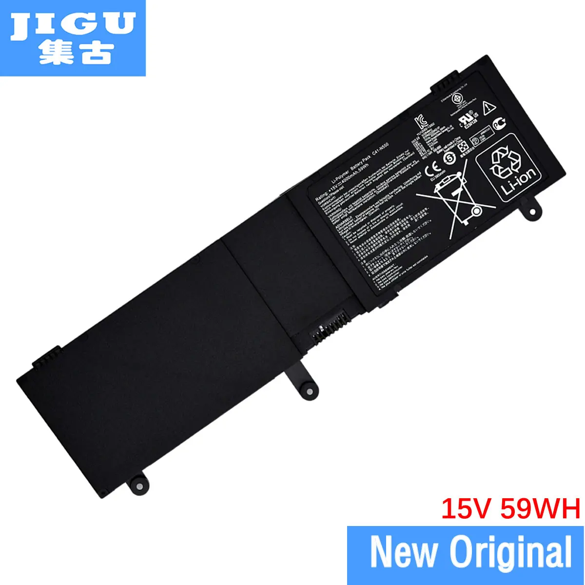 JIGU New Original High Quality Laptop Battery for ASUS C41-N550 N550 N550X47JV N550J
JIGU New Original High Quality Laptop Battery for ASUS C41-N550 N550 N550X47JV N550J