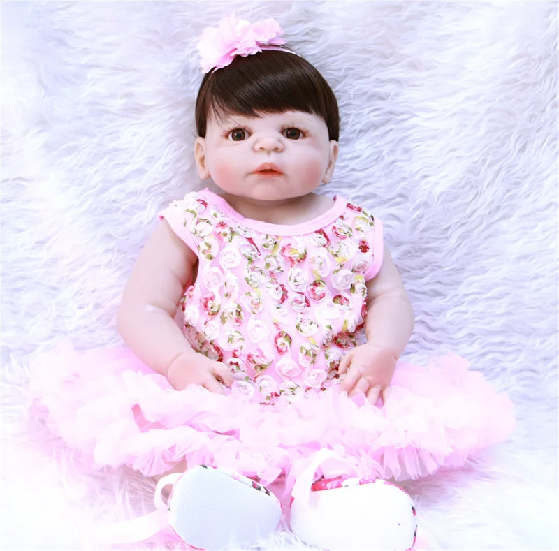 Bebe girl reborn NPK 22" full body silicone reborn baby dolls for child gift play house toys bonecas brinquedos
Bebe girl reborn NPK 22" full body silicone reborn baby dolls for child gift play house toys bonecas brinquedos
