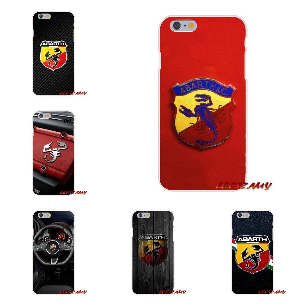 Для iPhone X 4 4S 5 5S 5C SE 6 S 7 8 плюс аксессуары телефон чехлы супер автомобилей abarth