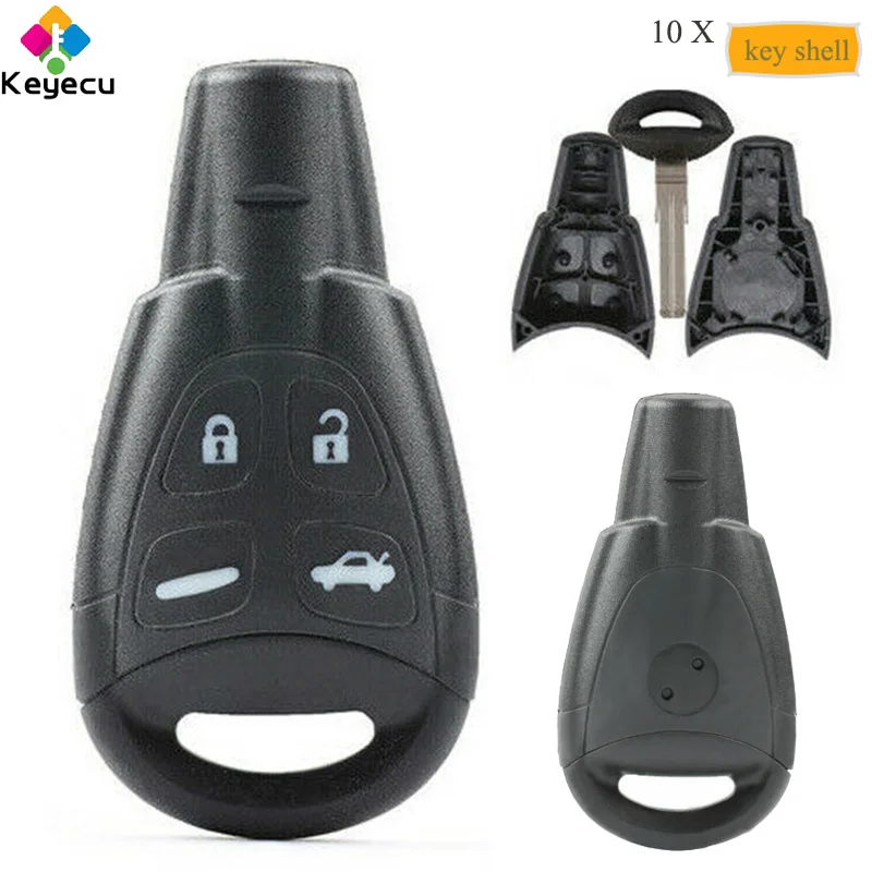 KEYECU 10PCS Smart Remote Car Key Shell Case With 4 Button - FOB for SAAB 9-3 9-5 2003 2004 2005 2006 2007 2008 2009 2010 2011
KEYECU 10PCS Smart Remote Car Key Shell Case With 4 Button - FOB for SAAB 9-3 9-5 2003 2004 2005 2006 2007 2008 2009 2010 2011