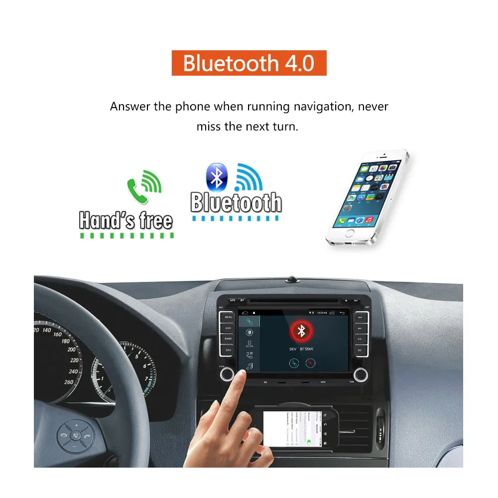 AMPrime автомобиль 2 Din Android мультимедиа плеер Автомобильный для Volkswagen Golf Passat B6 B7