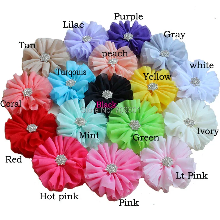 40pcs/lot DIY Hair Accessories 17colors Hot Sale Ballerina Chiffon Flower With Clear Rhinestone Buttons
40pcs/lot DIY Hair Accessories 17colors Hot Sale Ballerina Chiffon Flower With Clear Rhinestone Buttons