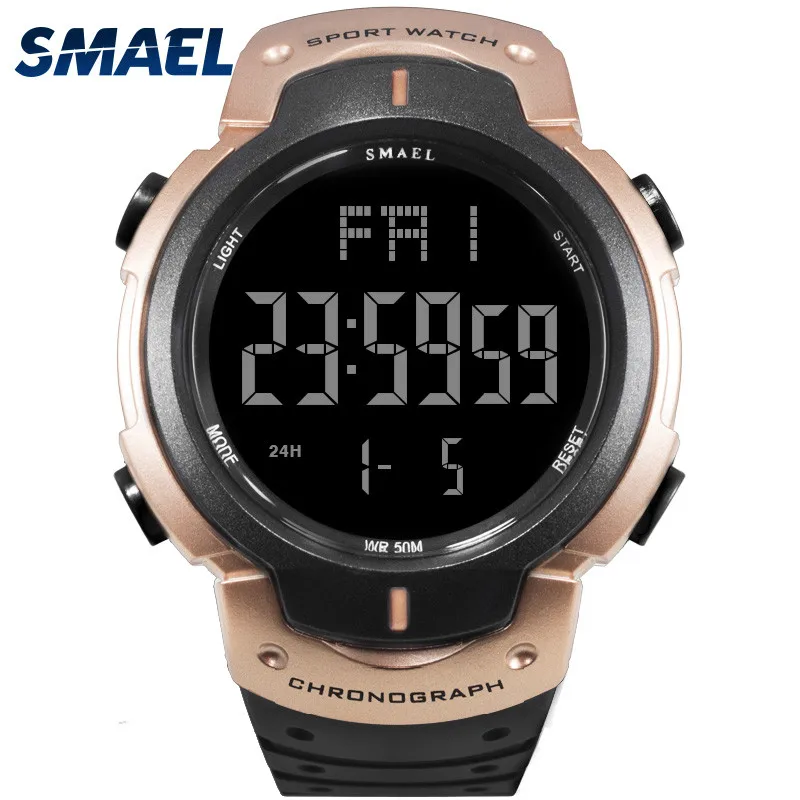 Smael Fashion Sport Brand Digital Men's Watch Plastic Case PU Calmly Strap Pin Buckle Waterproof Mens Clock Outdoor Wrist Watch
Smael Fashion Sport Brand Digital Men's Watch Plastic Case PU Calmly Strap Pin Buckle Waterproof Mens Clock Outdoor Wrist Watch