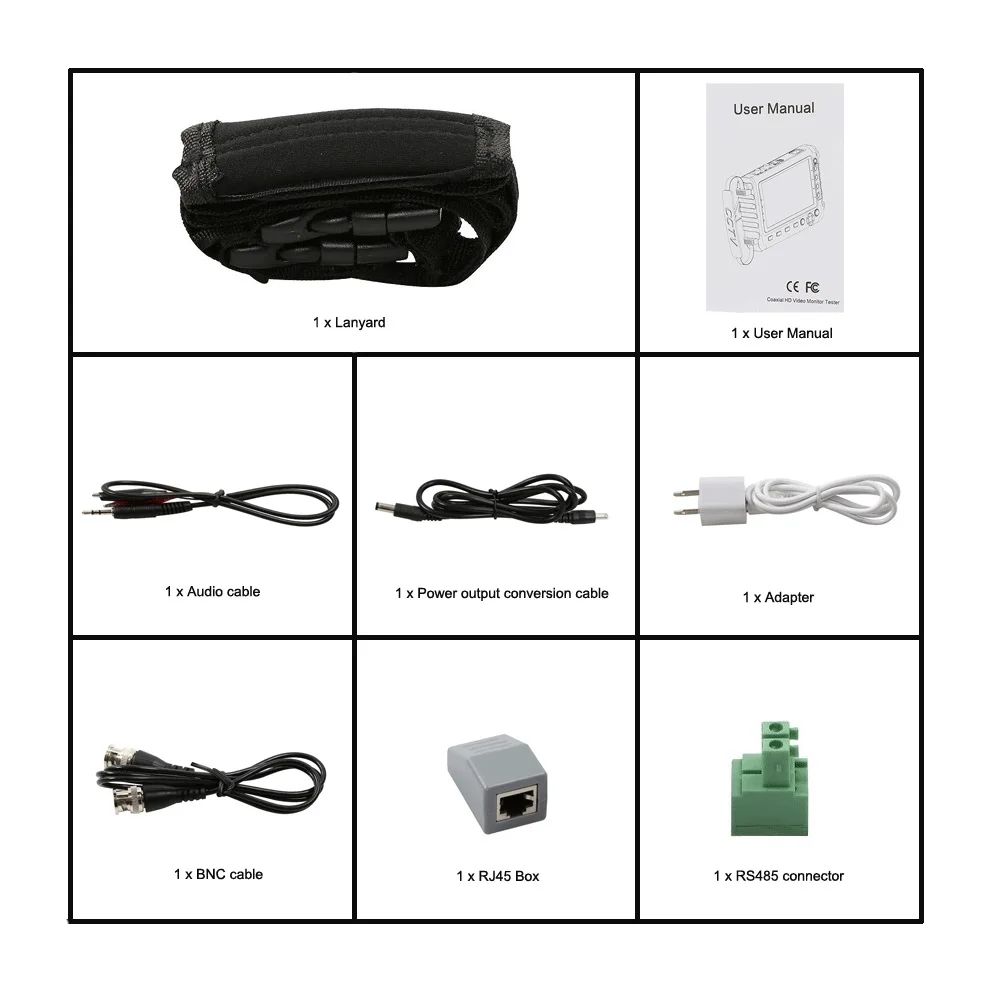 5 inch 5MP 4MP 1080P AHD TVI CVI CVBS Analog Video Security CCTV Camera tester monitor Support HDMI/VGA input Net Cable test
5 inch 5MP 4MP 1080P AHD TVI CVI CVBS Analog Video Security CCTV Camera tester monitor Support HDMI/VGA input Net Cable test