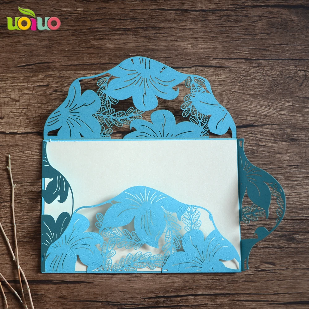 50pcs sky Blue Laser cut wedding invitation cards ,marriage floral birthday Anniversary invitations card party Kits
50pcs sky Blue Laser cut wedding invitation cards ,marriage floral birthday Anniversary invitations card party Kits