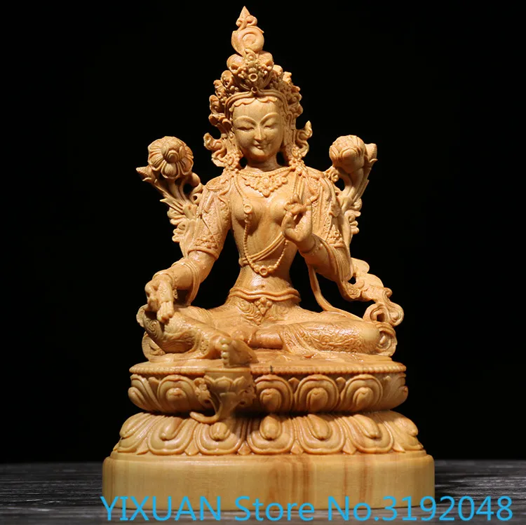 Boxwood Carved Buddha Hall Furnishing Buddha Statues, Auto Jewelry, Tibetan Buddhism Sacrificing the Green Tara of Guanyin
Boxwood Carved Buddha Hall Furnishing Buddha Statues, Auto Jewelry, Tibetan Buddhism Sacrificing the Green Tara of Guanyin
