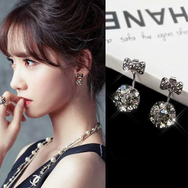 Butterfly earrings Black shiny rhinestone Round INS Trendy Charm Earring For Women W322 5g
Butterfly earrings Black shiny rhinestone Round INS Trendy Charm Earring For Women W322 5g