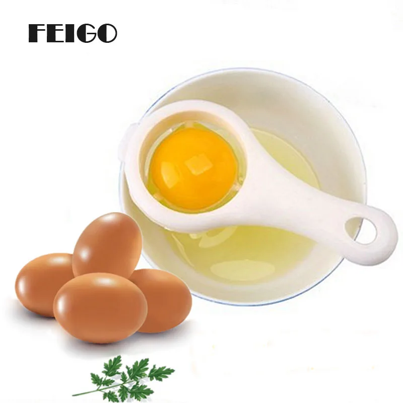 FEIGO 2 Pcs Mini Egg Yolk White Separator Food-grade PP Plastic Egg Yolk Protein Separation Tool Egg Kitchen Baking Tools F514
FEIGO 2 Pcs Mini Egg Yolk White Separator Food-grade PP Plastic Egg Yolk Protein Separation Tool Egg Kitchen Baking Tools F514
