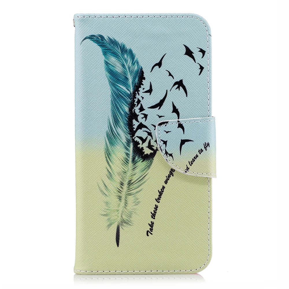 For Huawei Y5 Prime 2018 Wallet PU Leather folio Flip Case Cover Built-in Card Slots for | Мобильные телефоны и