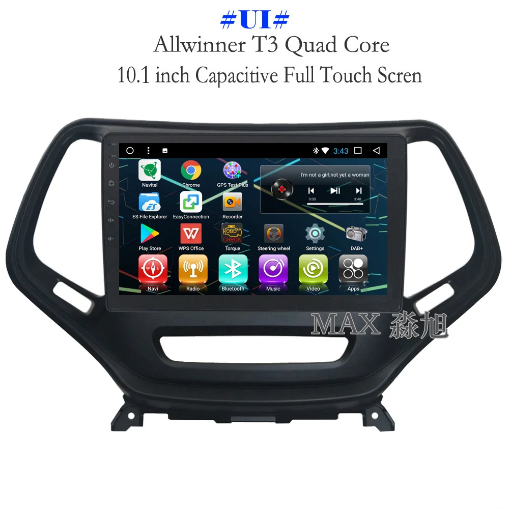 Макс 2G RAM 32G ROM Android 8.1.0 автомобильный dvd-плеер для Jeep Cherokee 2014-2017 автомобильное радио
