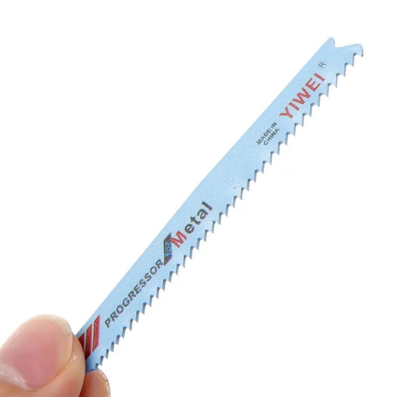 5pcs T123XF 4'' BIM 100mm Reciprocating Sabre Saw Blades For Cutting Metal Professional Wood Metal Cutting Accessories Blue
5pcs T123XF 4'' BIM 100mm Reciprocating Sabre Saw Blades For Cutting Metal Professional Wood Metal Cutting Accessories Blue
