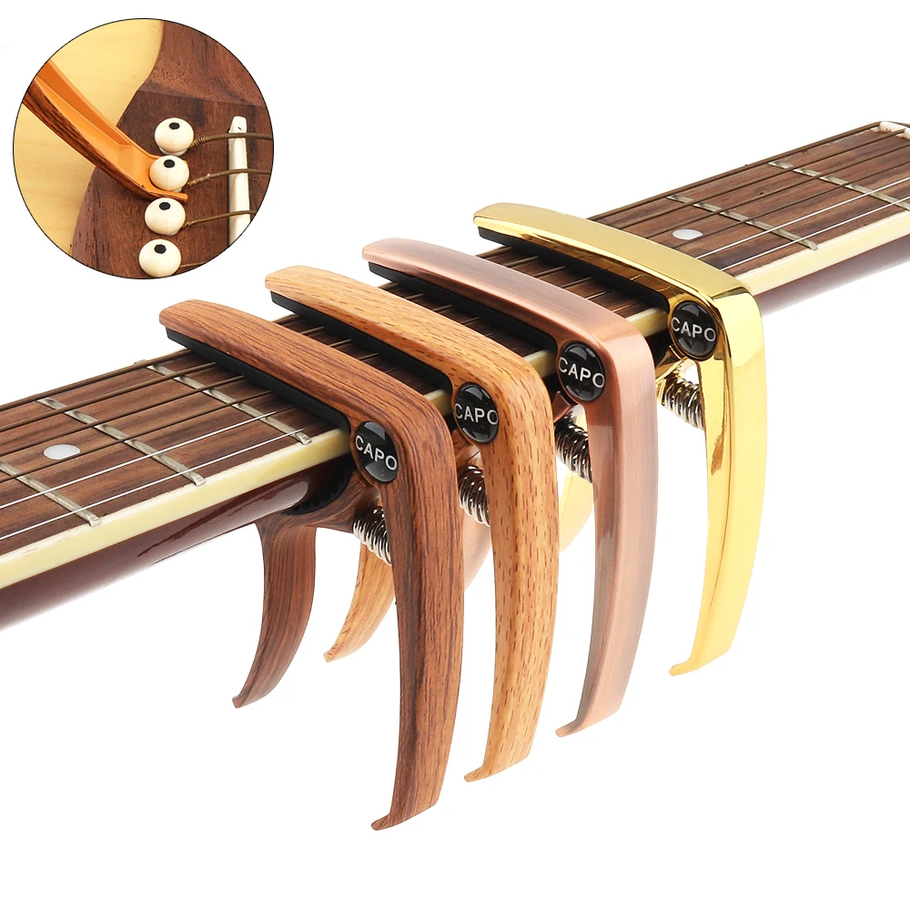 Aluminum Alloy Metal Wood Grain Guitar Capo with Pin Puller for Ukulele Guitar Tuning 4 Colors Optional
Aluminum Alloy Metal Wood Grain Guitar Capo with Pin Puller for Ukulele Guitar Tuning 4 Colors Optional
