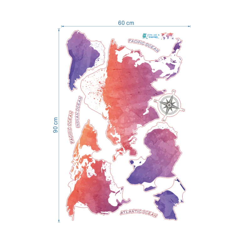 Colorful World Map Wall Sticker for Shop Office Living Room Home Decor Global Maps Mural Art Diy Pvc Wall Decal Poster 
Colorful World Map Wall Sticker for Shop Office Living Room Home Decor Global Maps Mural Art Diy Pvc Wall Decal Poster