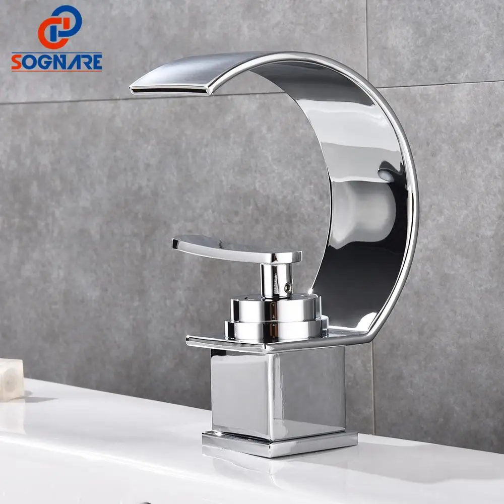 Waterfall Bathroom Basin Faucet Wash Basin Mixer Tap Hot And Cold Chrome Finish Brass Toilet Sink Water Crane Torneira De Parede
Waterfall Bathroom Basin Faucet Wash Basin Mixer Tap Hot And Cold Chrome Finish Brass Toilet Sink Water Crane Torneira De Parede