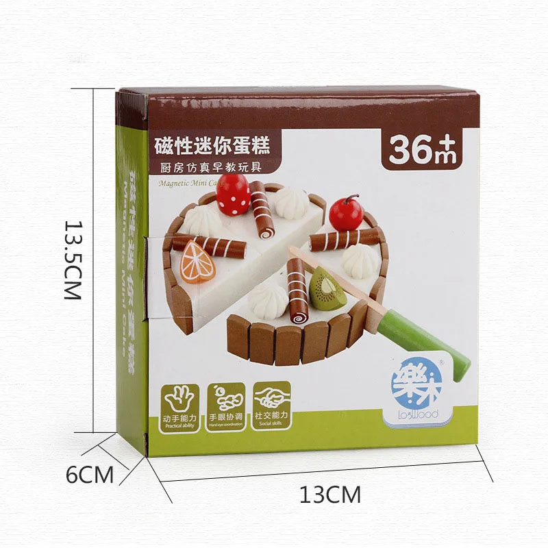 New Wooden baby toys magnetic Mini Cake Pretend Kitchen toy for children lovely children education model classic toys
New Wooden baby toys magnetic Mini Cake Pretend Kitchen toy for children lovely children education model classic toys
