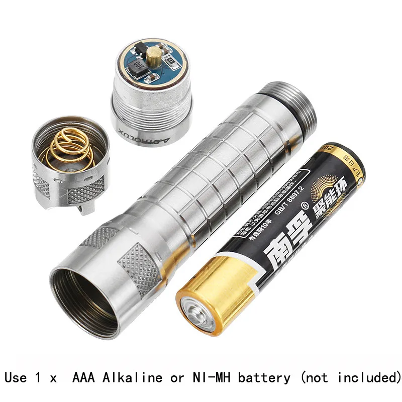 Astrolux Ti3A Титан Nichia 219C 85LM 4 режима мини EDC светодио дный фонарик AAA нейтральный белый