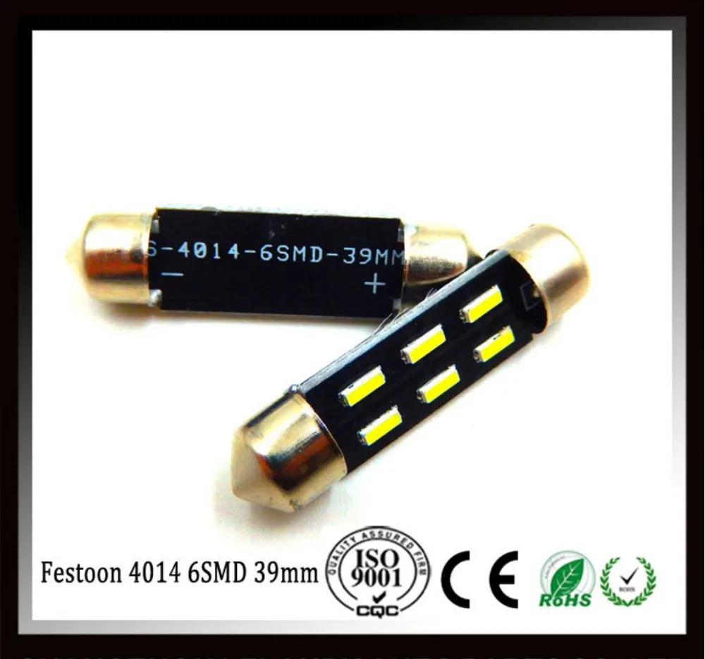 50pcs 39mm 4014 dome festoon Light DC12v 6SMD vehicle parts foot lights lamp glove box bulbs Front Map / Rear Dome Lighting LED
50pcs 39mm 4014 dome festoon Light DC12v 6SMD vehicle parts foot lights lamp glove box bulbs Front Map / Rear Dome Lighting LED