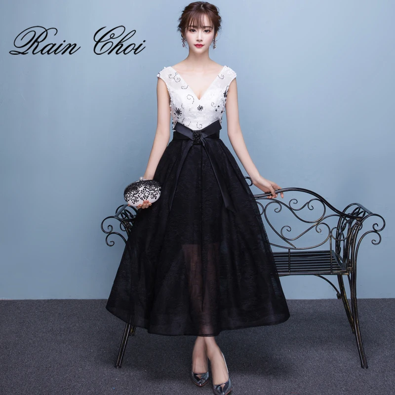 Evening Dress 2021 Tea Length Sexy V-neck Formal Prom Dresses Robe De Soiree
Evening Dress 2021 Tea Length Sexy V-neck Formal Prom Dresses Robe De Soiree