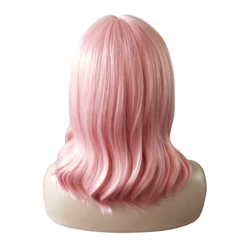2019 New 35cm Pink Cosplay Wig With Bangs Short Wavy Synthetic Hair Halloween Costume Party Woman Wigs + Wig Cap
2019 New 35cm Pink Cosplay Wig With Bangs Short Wavy Synthetic Hair Halloween Costume Party Woman Wigs + Wig Cap