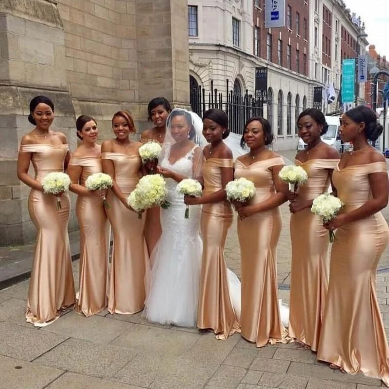 Bridesmaid Dresses Off Shoulder Mermaid Formal Party Gowns Back Zipper Sweep Train Long Bridesmaids Gowns
Bridesmaid Dresses Off Shoulder Mermaid Formal Party Gowns Back Zipper Sweep Train Long Bridesmaids Gowns