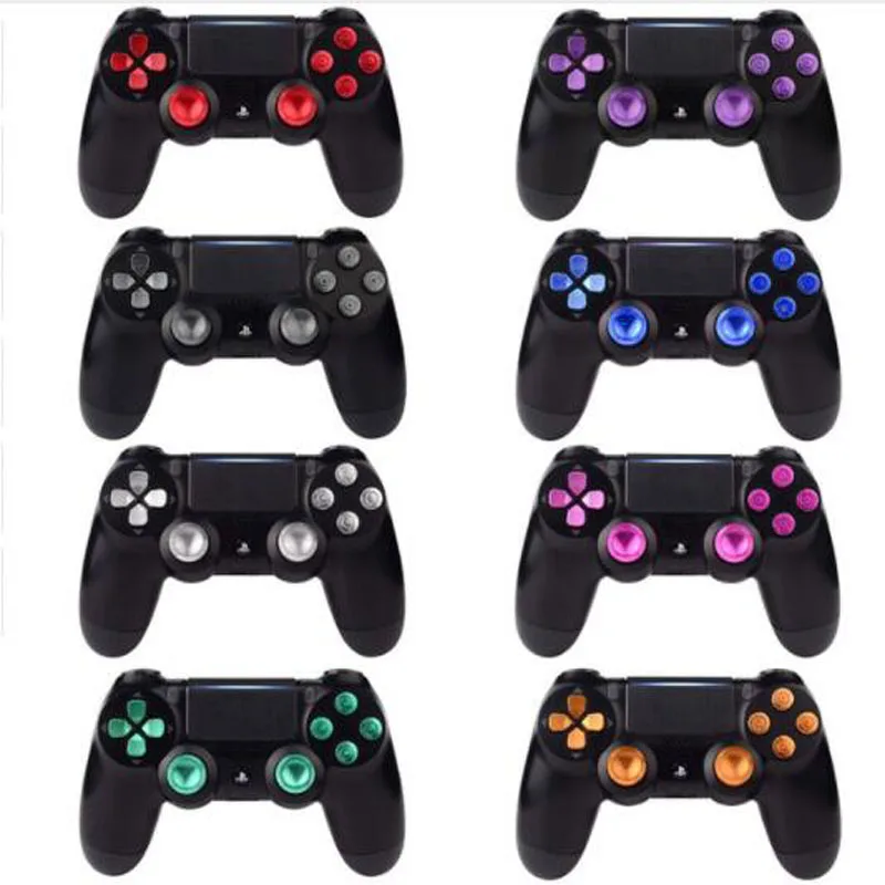 Metal Analog Joystick ThumbStick Grip Caps+Dpad Action D-Pad Buttons for Sony Playstation Dualshock 4 PS4 DS4 Gamepad Controller
Metal Analog Joystick ThumbStick Grip Caps+Dpad Action D-Pad Buttons for Sony Playstation Dualshock 4 PS4 DS4 Gamepad Controller