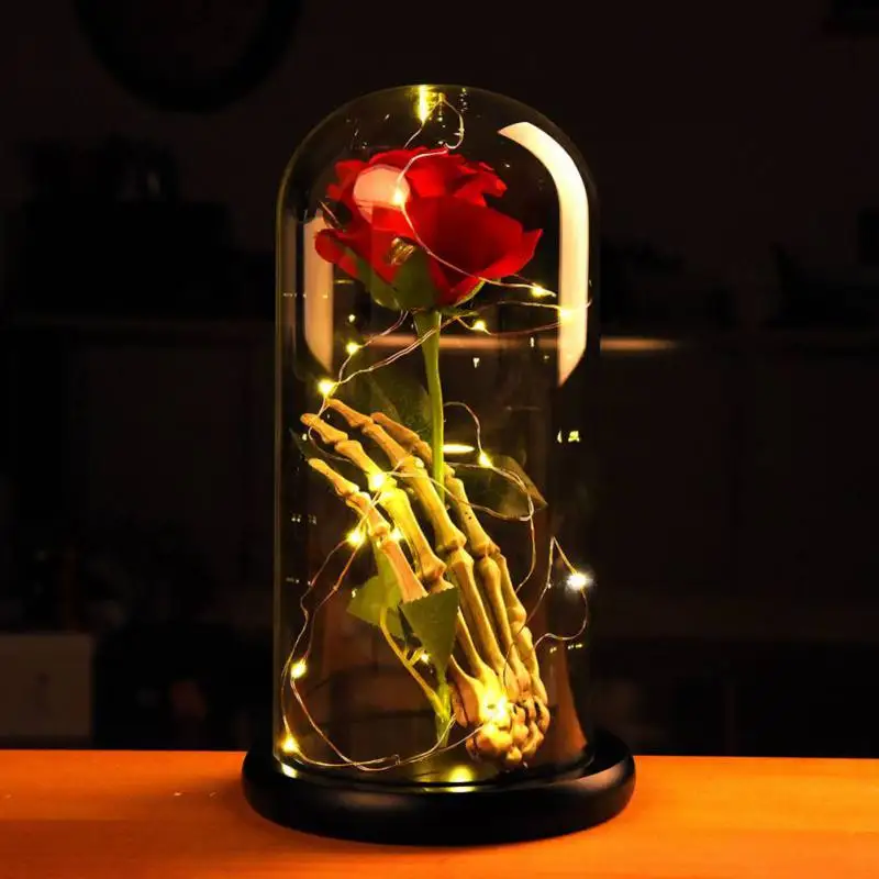Beauty And The Beast Rose Glass Cover Lamp Girls Birthday Valentine's Day Mother's Day Gifts Wooden Base Glass Eternal Flower
Beauty And The Beast Rose Glass Cover Lamp Girls Birthday Valentine's Day Mother's Day Gifts Wooden Base Glass Eternal Flower
