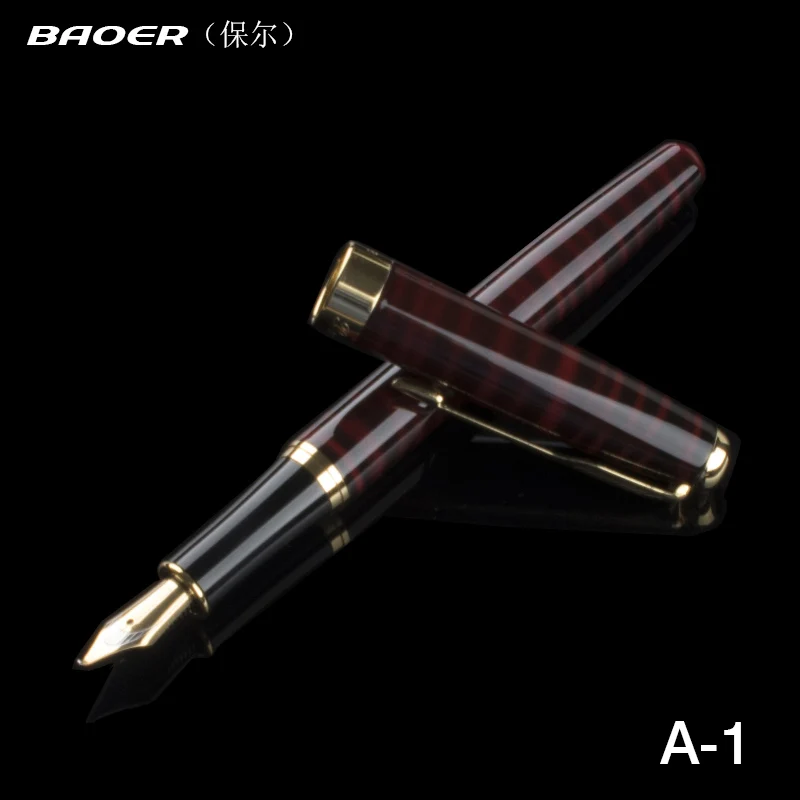 BAOER 388 Classic Stainless steel Business medium Nib Fountain Pen new Silver Golden Trim M Nib
BAOER 388 Classic Stainless steel Business medium Nib Fountain Pen new Silver Golden Trim M Nib