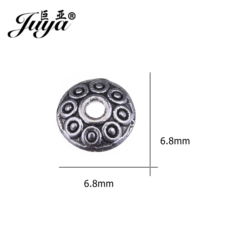JUYA Round Metal Beads Caps for Jewelry Making 6.8mm 100pcs/lot Bracelet DIY Findings Component Ancient Alloy Caps AC0060
JUYA Round Metal Beads Caps for Jewelry Making 6.8mm 100pcs/lot Bracelet DIY Findings Component Ancient Alloy Caps AC0060