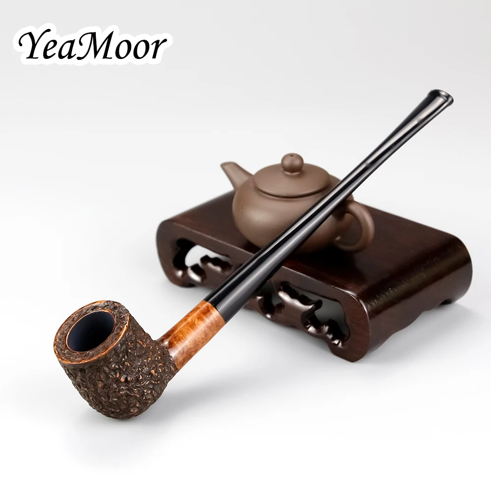 New 17cm Long Briar Pipe 3mm Filter Straight Tobacco Pipe Set Handmade Briar Smoking Pipe Top Quality Briar Wood Pipe Set
New 17cm Long Briar Pipe 3mm Filter Straight Tobacco Pipe Set Handmade Briar Smoking Pipe Top Quality Briar Wood Pipe Set