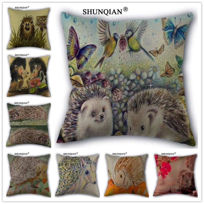 WZ5162 New Arrive Cute hedgehog pillowcase Throws Linen Cotton Pillowcase Custom Pillow Cover 45x45cm one side
WZ5162 New Arrive Cute hedgehog pillowcase Throws Linen Cotton Pillowcase Custom Pillow Cover 45x45cm one side