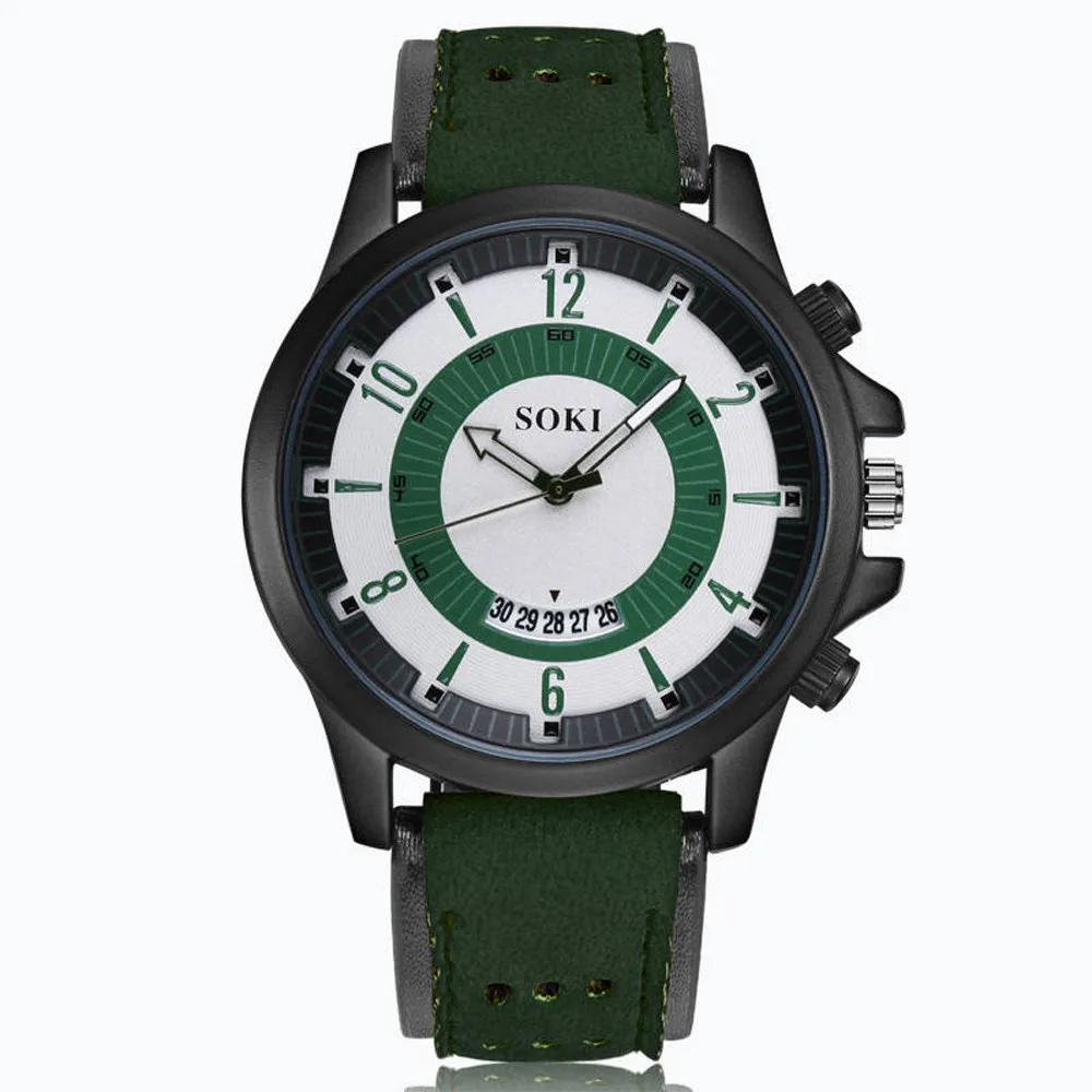 Luxury Fashion Silica Gel Leather Mens Glass Quartz Analog Date Watches Men's watch Wrist Party decoration Business Watch gif fo
Luxury Fashion Silica Gel Leather Mens Glass Quartz Analog Date Watches Men's watch Wrist Party decoration Business Watch gif fo