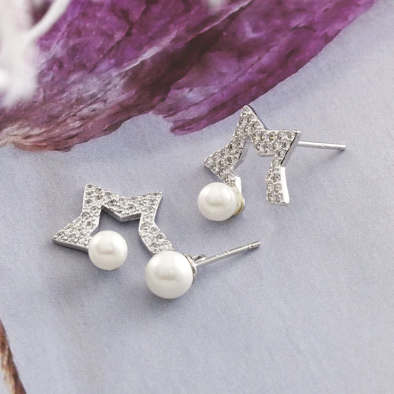 Free Shipping Fashion Plata 925 Sterling Silver Star With Pearl Stud Earrings Jewelry Pendientes de Plata Brincos
Free Shipping Fashion Plata 925 Sterling Silver Star With Pearl Stud Earrings Jewelry Pendientes de Plata Brincos