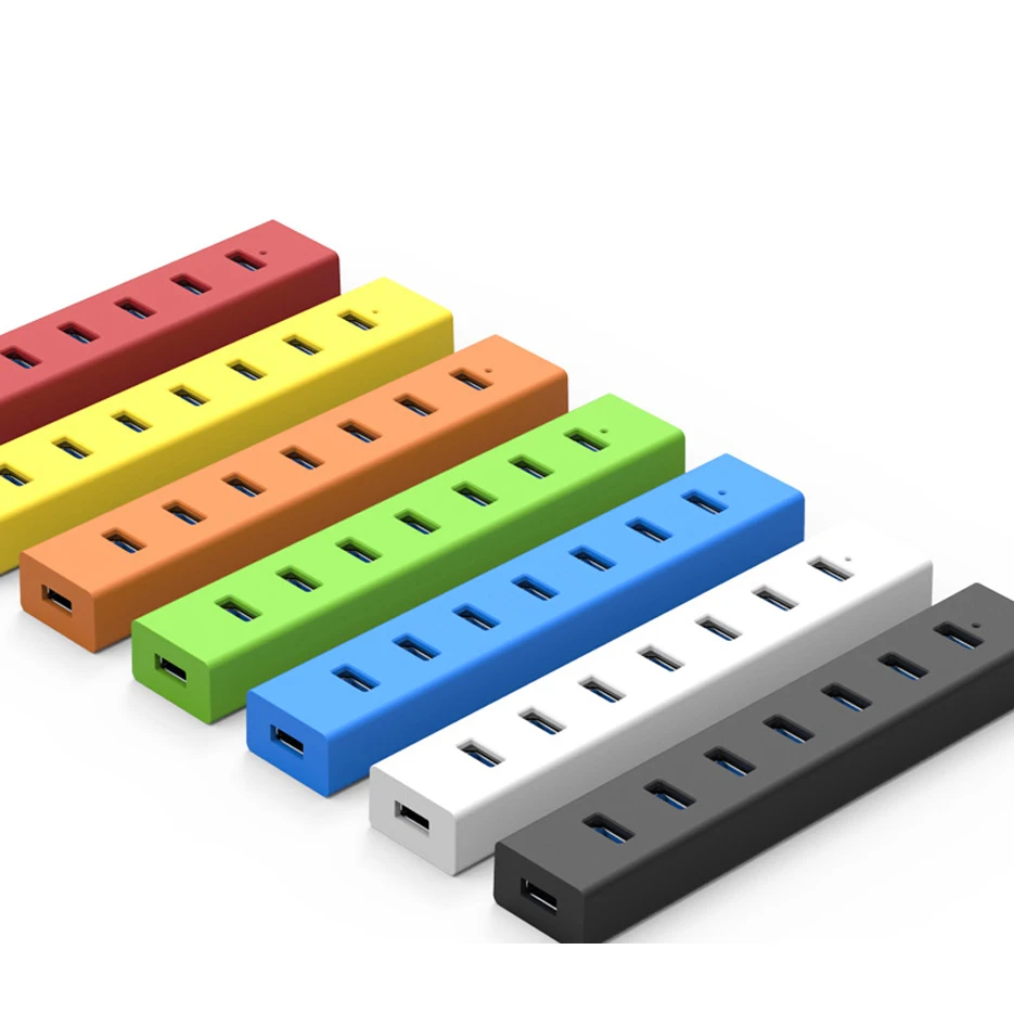 Super Light USB3.0 HUB 7 Port Up to 5GBps Transmission High Speed Splitter Adapter Plastic USB 3.0 Desktop Hub for PC Ultrabook
Super Light USB3.0 HUB 7 Port Up to 5GBps Transmission High Speed Splitter Adapter Plastic USB 3.0 Desktop Hub for PC Ultrabook