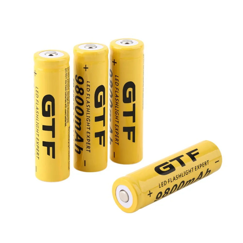 GTF 3.7V 18650 Battery 9800mah Li-ion Rechargeable Battery For LED Flashlight Torch or electronic gadgets Batteria Drop shipping
GTF 3.7V 18650 Battery 9800mah Li-ion Rechargeable Battery For LED Flashlight Torch or electronic gadgets Batteria Drop shipping