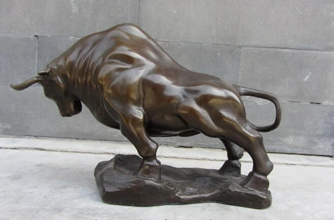 bi001913 China bronze Copper Carved Feng Shui Lucky Wealth ferocity Cattle bull OX Statue
bi001913 China bronze Copper Carved Feng Shui Lucky Wealth ferocity Cattle bull OX Statue