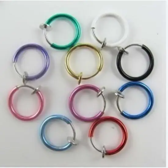 2pcs Fashion Invisible No Ear Hole Earrings Clip Nose Ring Belly Button Ring For Unisex Punk Wind Accessories Z345
2pcs Fashion Invisible No Ear Hole Earrings Clip Nose Ring Belly Button Ring For Unisex Punk Wind Accessories Z345