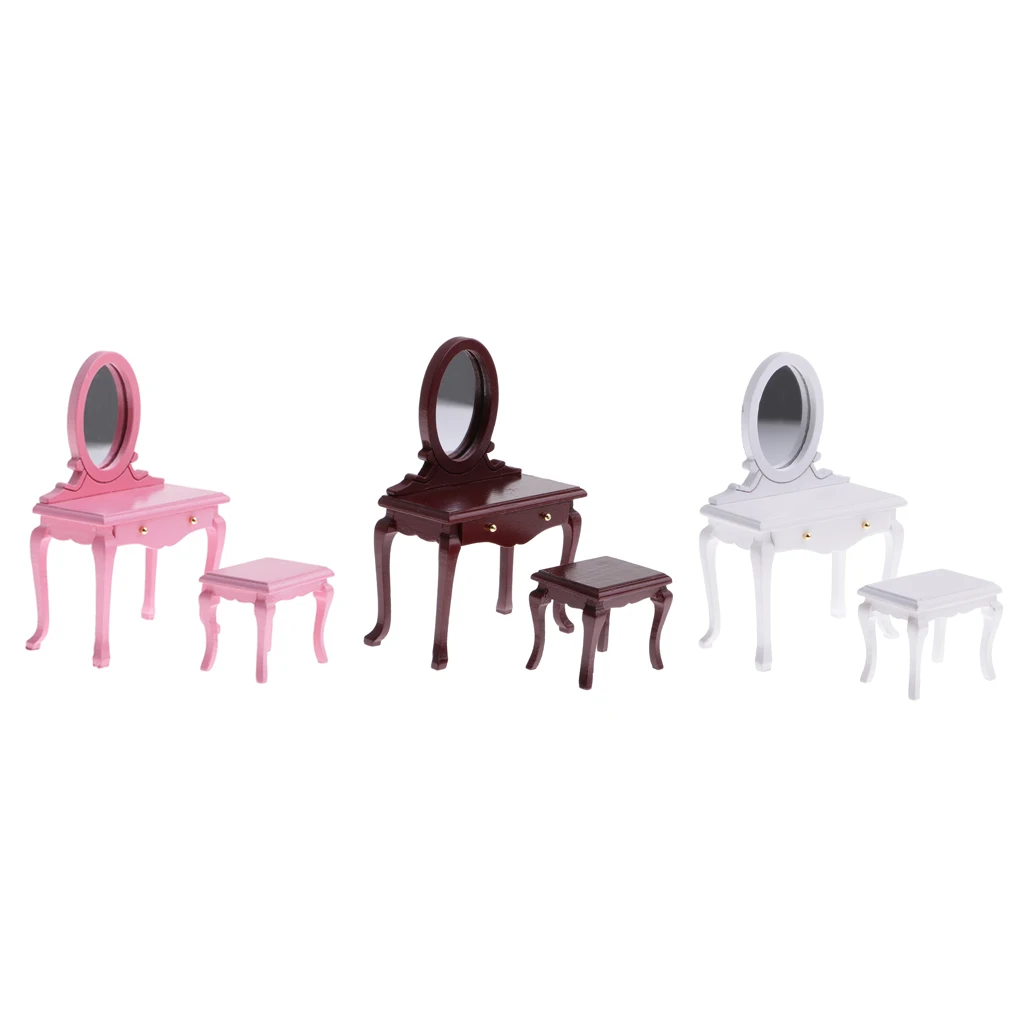 1/12 Scale Dollhouse Bedroom Furniture Dressing Table and Stool Set Doll House Decor Dolls Acce Classic Toy for Kids Xmas Gift
1/12 Scale Dollhouse Bedroom Furniture Dressing Table and Stool Set Doll House Decor Dolls Acce Classic Toy for Kids Xmas Gift
