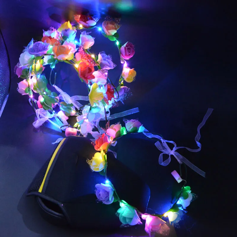 50PC New Women Girl Colorful Flowers Blinking Glow Headband Garland Flashing Floral Wreath Halloween Glow Party Supplies
50PC New Women Girl Colorful Flowers Blinking Glow Headband Garland Flashing Floral Wreath Halloween Glow Party Supplies