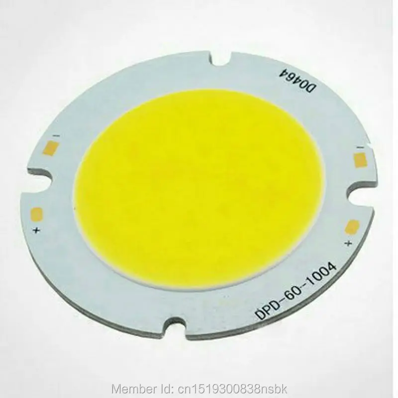 (10 шт./лот) Epistar Chip 100-110 лм/Вт 5 Вт 7 12 15 30 Светодиодный точечный светильник COB