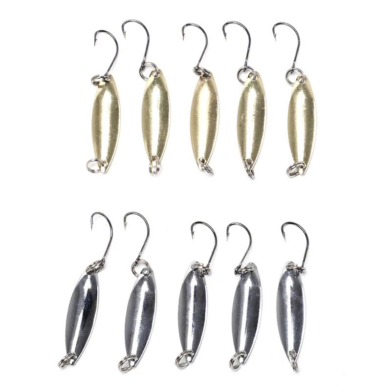 5pcs Fishing Lures Wobbler Spinner Baits Spoons Artificial Bass Hard Sequin Paillette Metal Steel Hook Tackle Lures
5pcs Fishing Lures Wobbler Spinner Baits Spoons Artificial Bass Hard Sequin Paillette Metal Steel Hook Tackle Lures