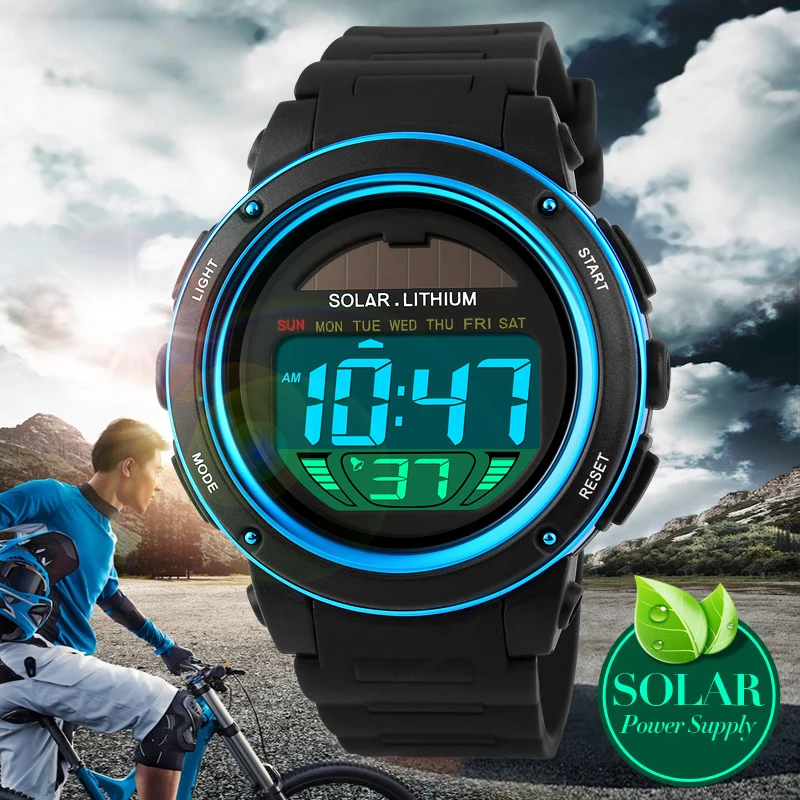 Hot Famous Brand Men Boys Solar Alarm Digital LED 50M Waterproof Wristwatch Military Dive Analog Smart Relogio Masculino Watches
Hot Famous Brand Men Boys Solar Alarm Digital LED 50M Waterproof Wristwatch Military Dive Analog Smart Relogio Masculino Watches