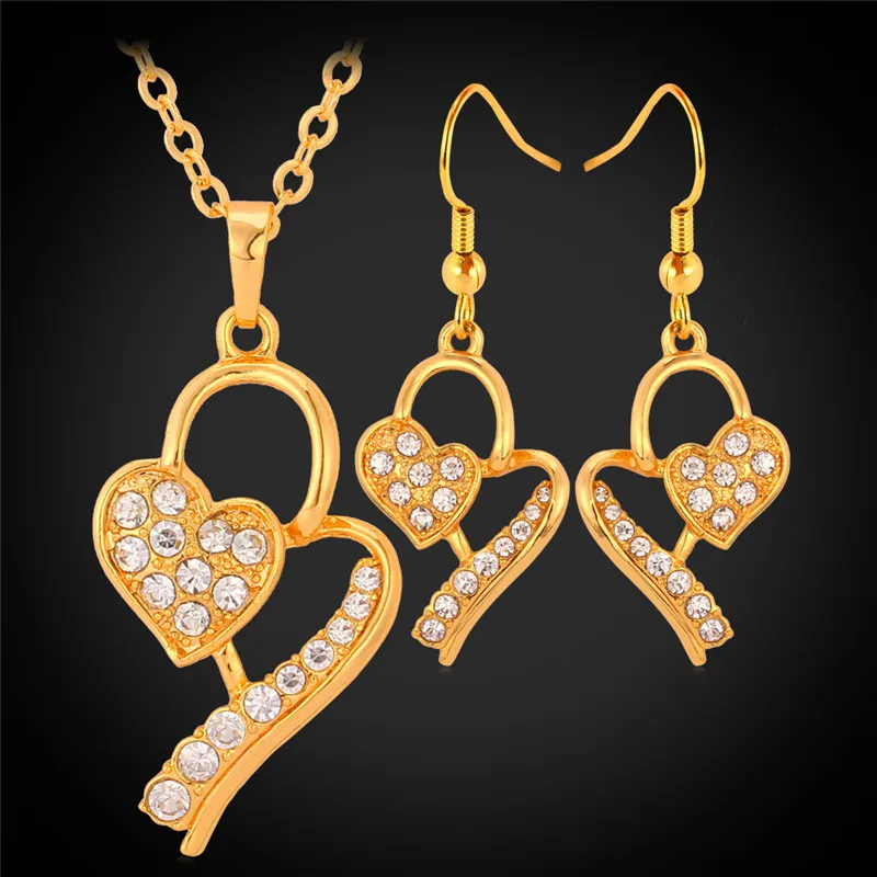 Yellow Gold Color Heart Necklace Pendant Earrings Jewelry Set High Quality Austrian Rhinestone Jewelry Gift For Women MGC PE720
Yellow Gold Color Heart Necklace Pendant Earrings Jewelry Set High Quality Austrian Rhinestone Jewelry Gift For Women MGC PE720