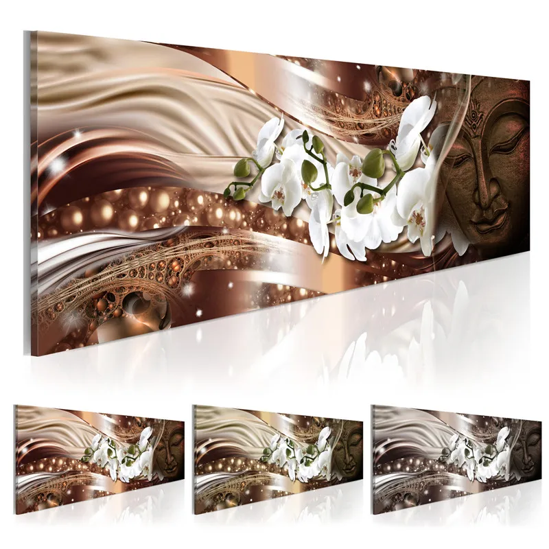 White Flowers Canvas Painting Buddha Statue Wall Art Modern Abstract Posters and Prints Floral Pictures for Living Room Decor
White Flowers Canvas Painting Buddha Statue Wall Art Modern Abstract Posters and Prints Floral Pictures for Living Room Decor