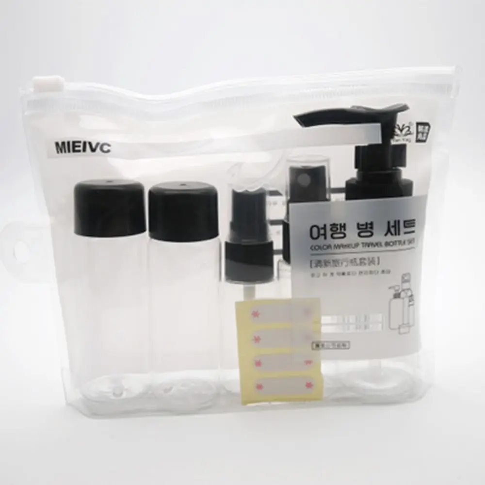 Travel Makeup Cosmetic Pot Bottles Plastic Transparent Empty Make Up Container Bottle Travel Accessories 7pc/Set
Travel Makeup Cosmetic Pot Bottles Plastic Transparent Empty Make Up Container Bottle Travel Accessories 7pc/Set