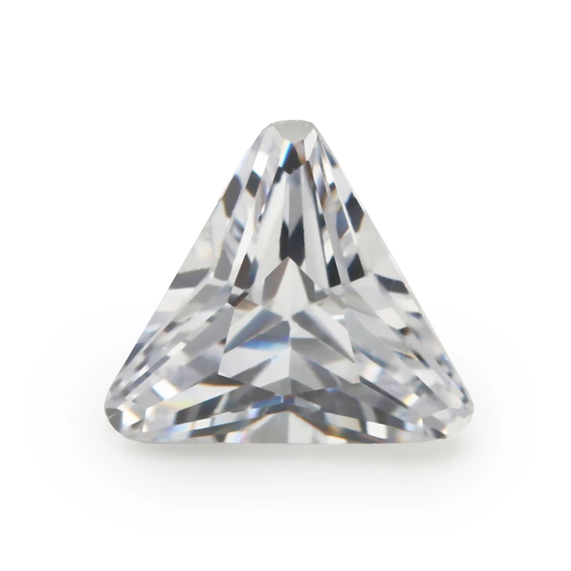 Size 5*5~8*8mm Triangle Shape Chamfered Coner 5A White CZ Stone Synthetic Gems Cubic Zirconia For Jewelry
Size 5*5~8*8mm Triangle Shape Chamfered Coner 5A White CZ Stone Synthetic Gems Cubic Zirconia For Jewelry